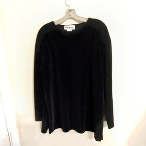 Sweatsuit Set - by JONES WEAR - Black Velour - Large